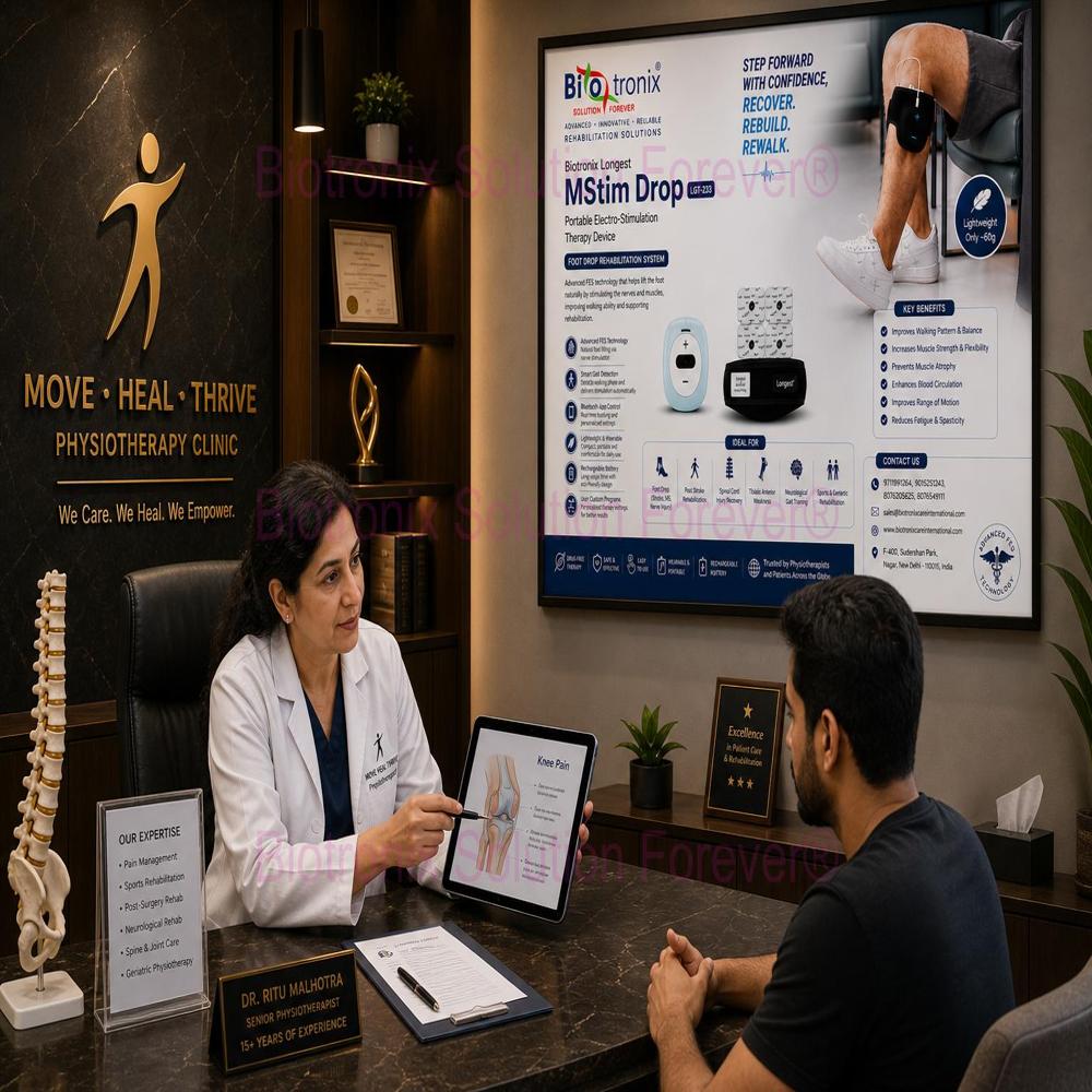 Foot Drop Electrotherapy Device for Improved Walking Performance