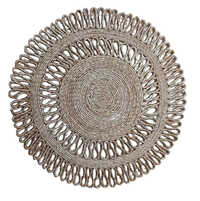 Braided Jute Flower Placemats