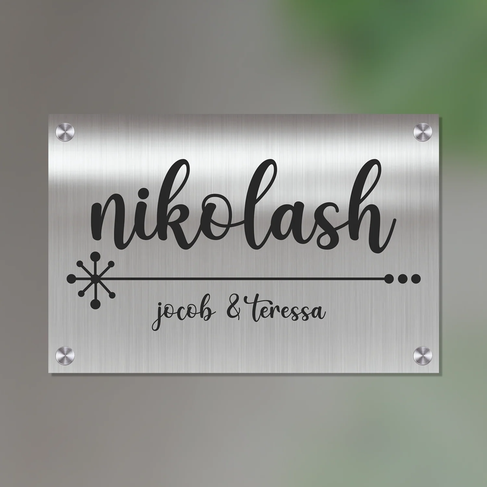 SS NAME PLATE