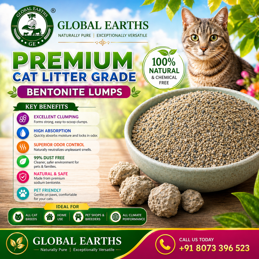 Premium Cat Litter Grade Bentonite Lumps