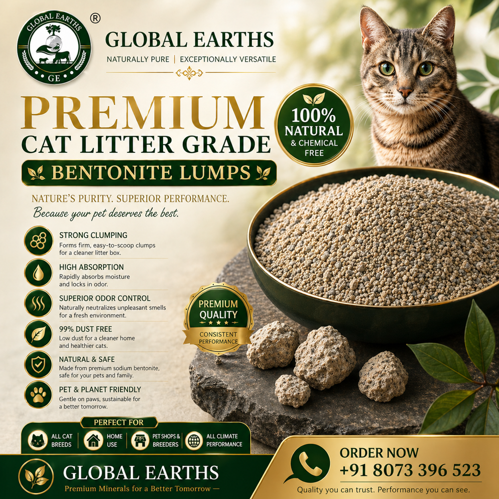 Premium Cat Litter Grade Bentonite Lumps