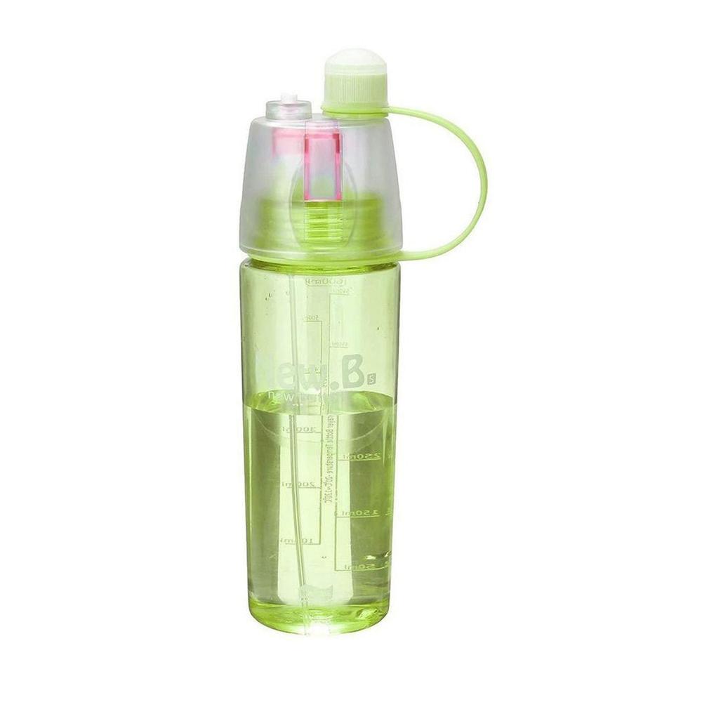 New Spray Portable Water Bottle (600Ml) - Color: Mix