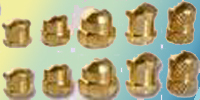 Brass Dome Nuts