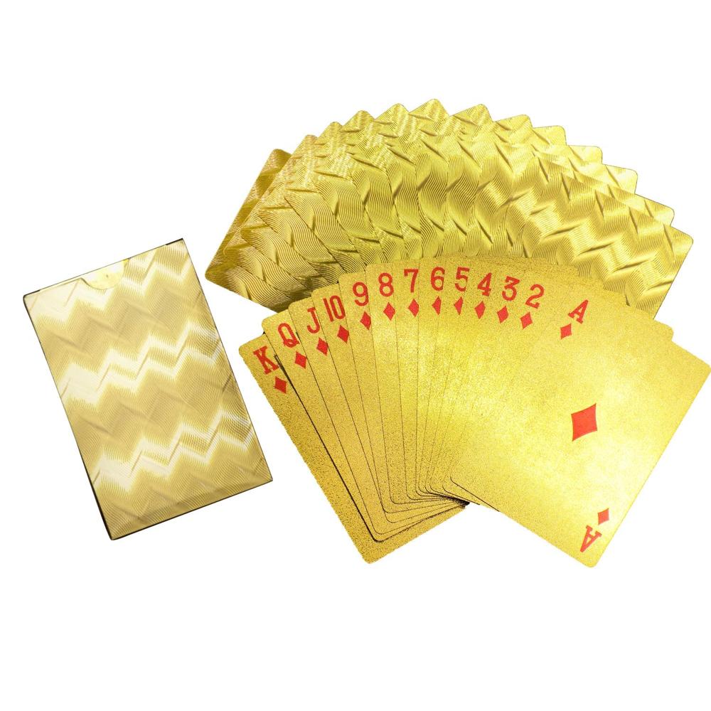 G-Old Plated Poker Playing Cards (Golden) - Color: Mix