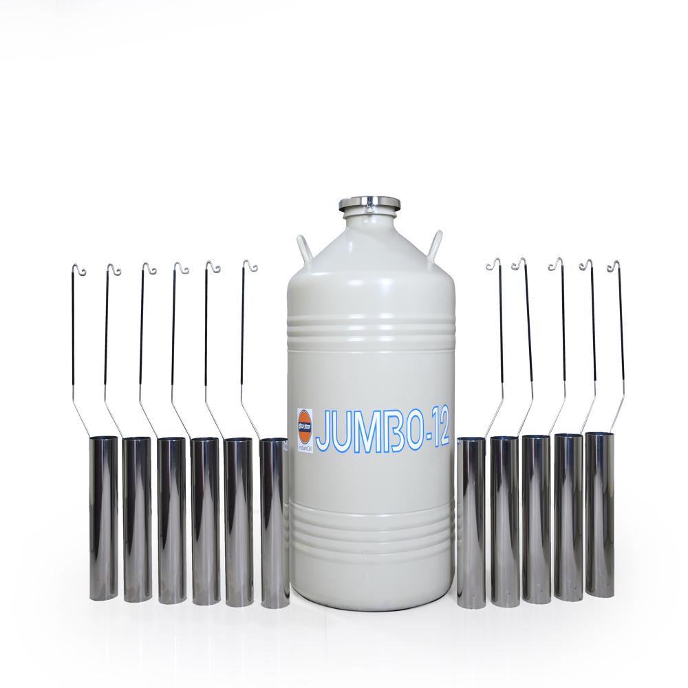 Jumbo-12 Liquid Nitrogen Tank, Premium Cryogenic Storage Container