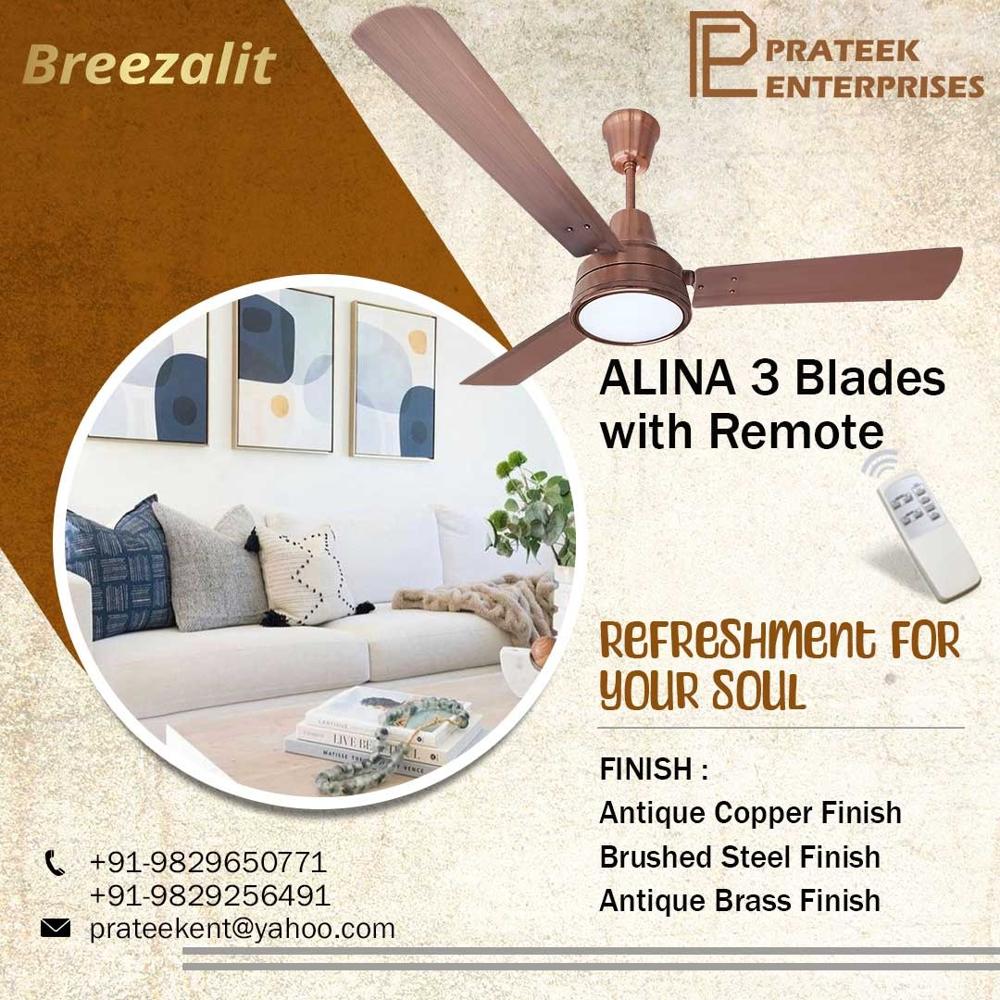 breezalit alina 3 blade celling fan