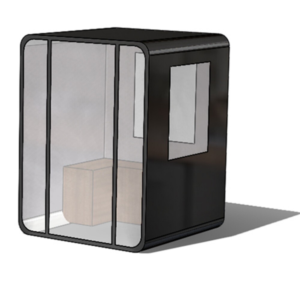 Modular Prefab For Work From Home - Color: Black