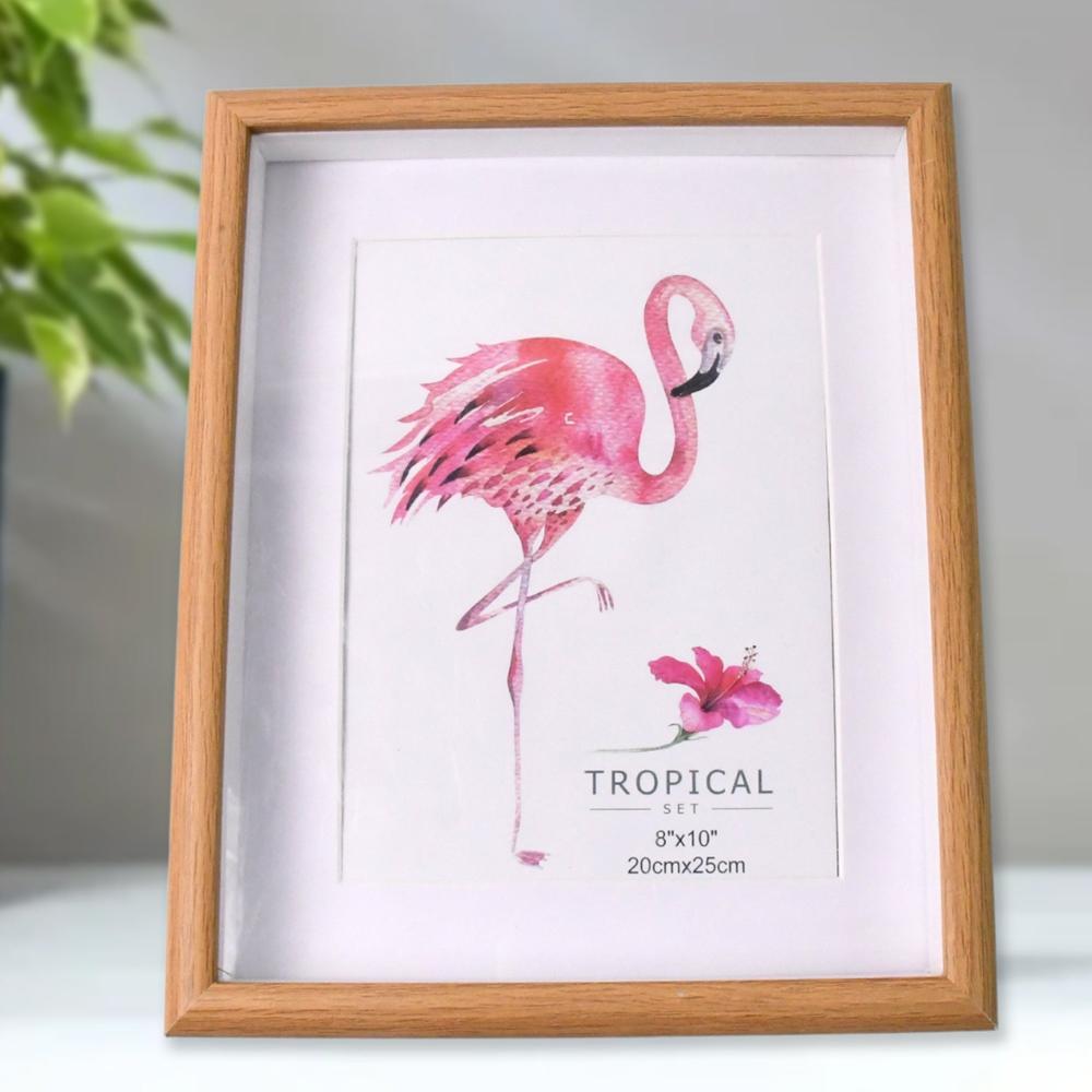 Creative Solid Wooden Photo Frame (Mix Design & Size / 1Pc) - Color: Mix