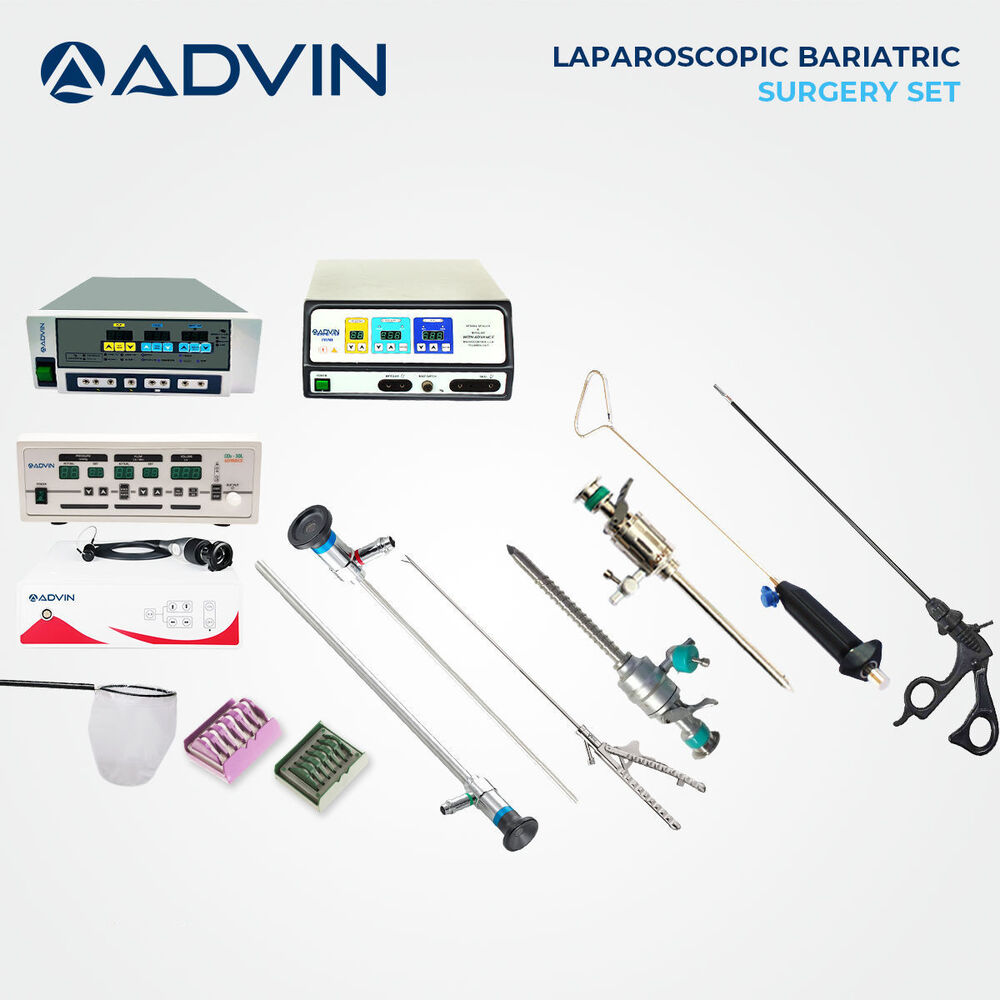 Sleeve Gastrectomy Procedure Kit - Stainless Steel & Medical-grade Polymer, Sterile White & Steel Finish | Single-use, Latex-free, Universal Laparoscopic System Compatible, Complete Bariatric Surgical Set