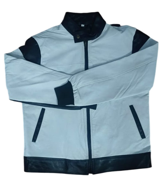 Mens PU Faux Leather Jacket