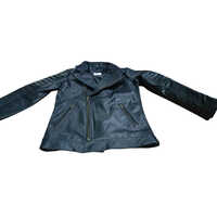 Black Faux Leather Biker Jacket