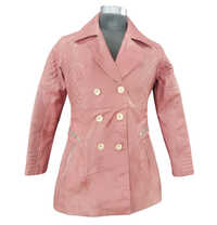 Ladies Pink Leather Jacket
