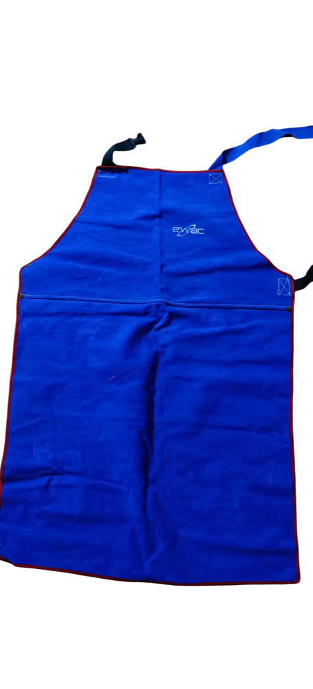Blue Industrial Split Leather Apron