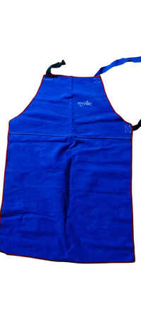 Blue Industrial Split Leather Apron