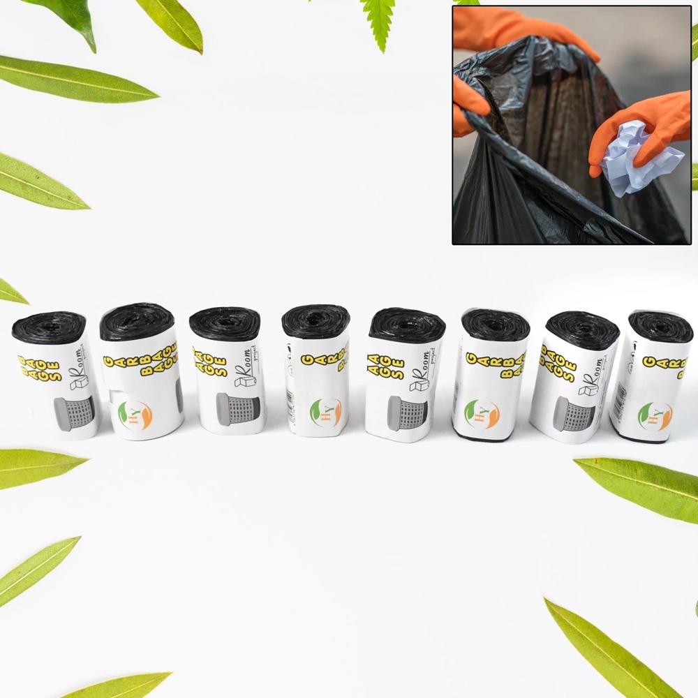 Disposable Eco-Friendly Garbage / Trash Bag (8 Pcs Set) - Color: Mix