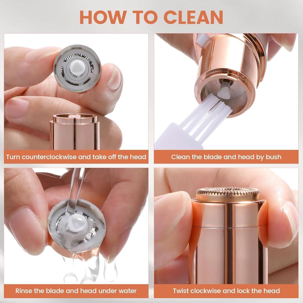 Rechargeable Facial Hair Remover Set for Women  1 Set