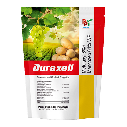 Duraxell Metalaxyl 8 Percent Mancozeb  64 Percent WP