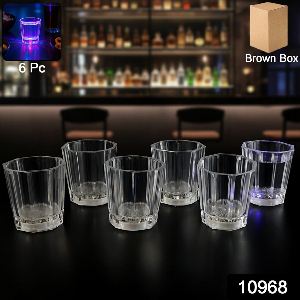 Premium Led Shot Glass (Set Of 6 Pc) - Color: Mix