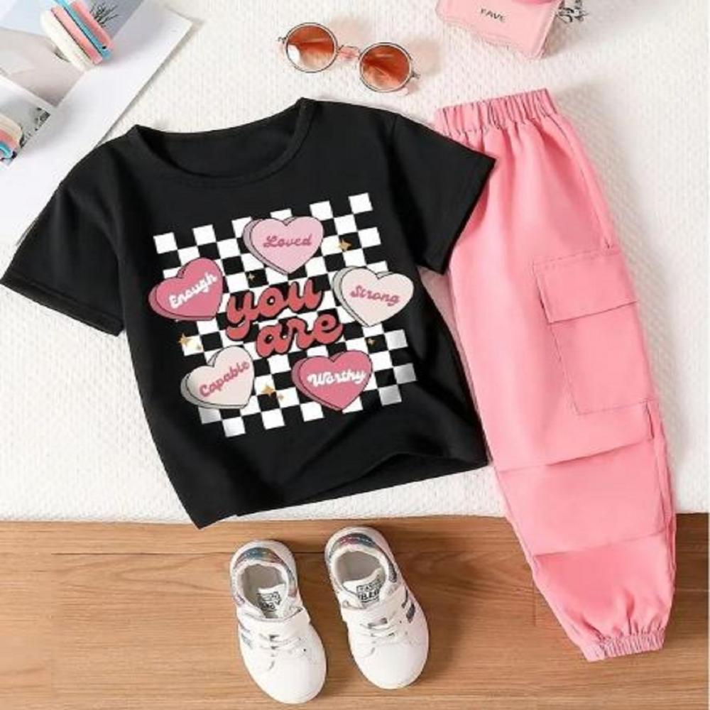 kids girls top and bottom set
