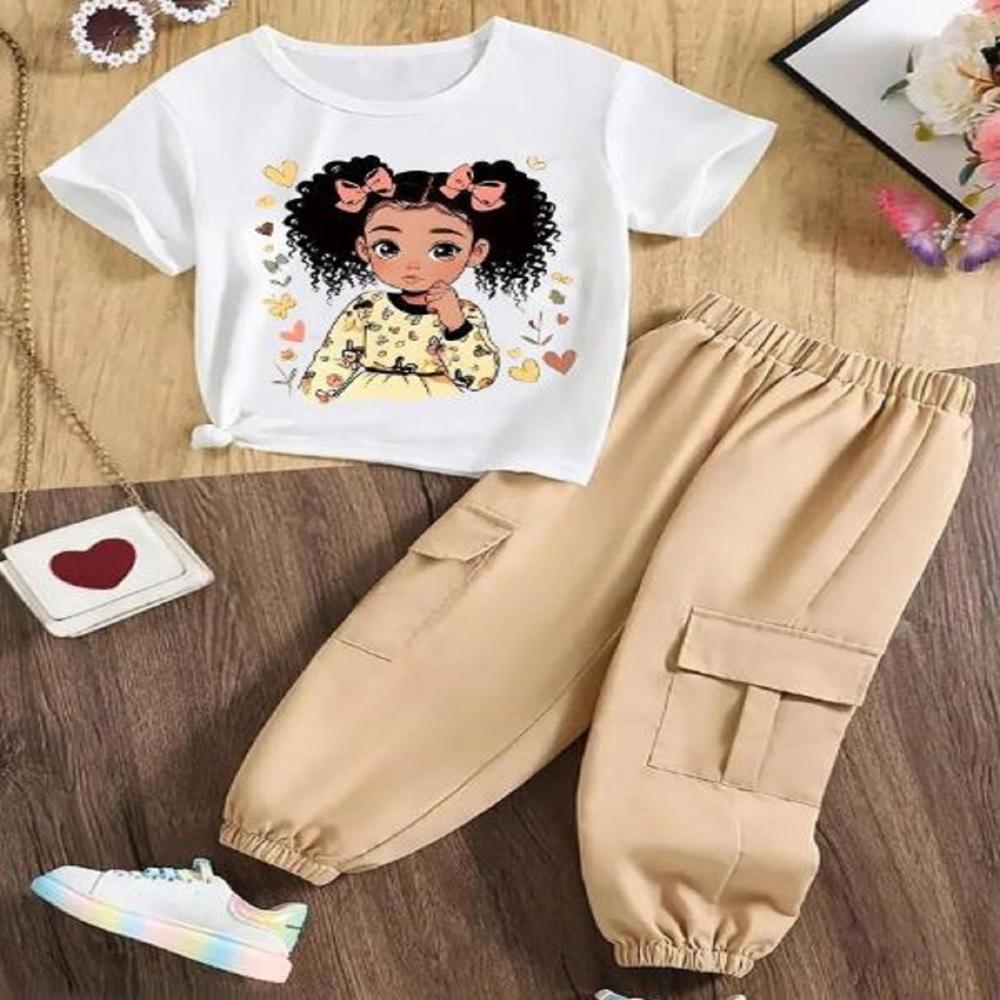 kids girls top and bottom set