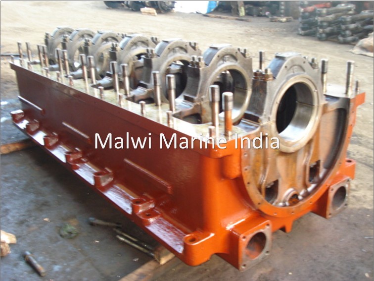 Daihatsu - 8ds32 - 6ds32 - 8ds28 - 6ds28 - 6ds26 - 6ds22 - 6ds18 - Bedplate - Application: Marine