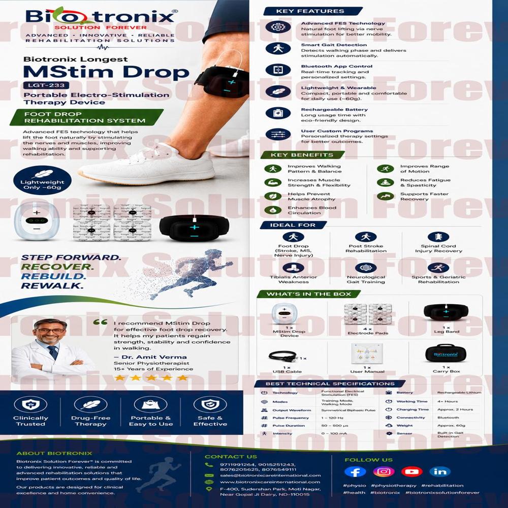 Advanced Walking Assistance Device for Foot Drop Rehabilitation