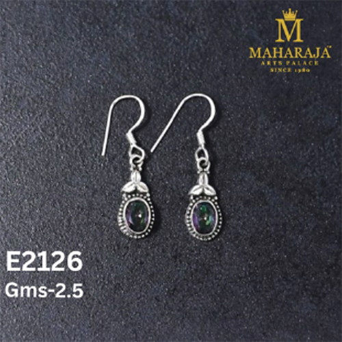 E2126 Ladies Small Earrings - Rhodium Plated Zinc Alloy, 1.2 cm, Silver-Tone with Cubic Zirconia, Push Back Closure