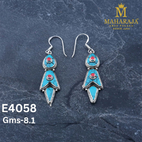 E4058 Ladies Special Earrings - Zinc Alloy, 2.5-3 Inches, Gold with Pearls & Multicolored Stones | Ethnic Jhumka, Push-Back Closure, Lightweight