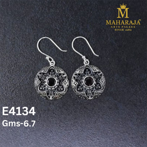 E4134 Ladies Special Earrings - Copper Alloy Medium 4-5cm Multi-Color | Antique Gold Plated Peacock Motif Enamel Work Lightweight
