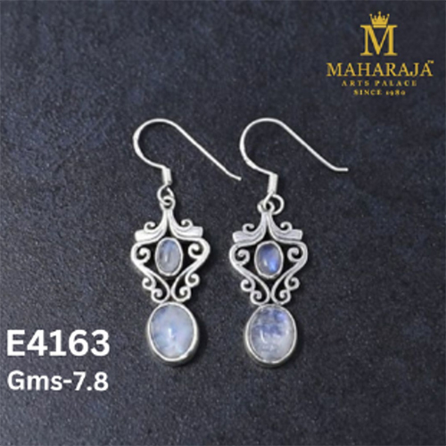 E4163 Ladies Special Earrings - Copper Alloy Medium Studs, Gold Red Tone, Floral Pearl Drop, Nickel Free