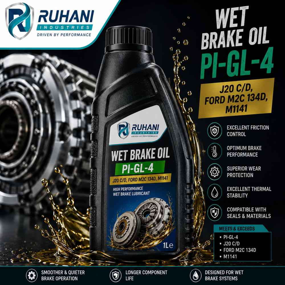 Wet Brake Oil Pi-gl-4 J20 C/d, Ford M2c 134d, M1141 - Application: Industrial Hydraulic Transmission Systems