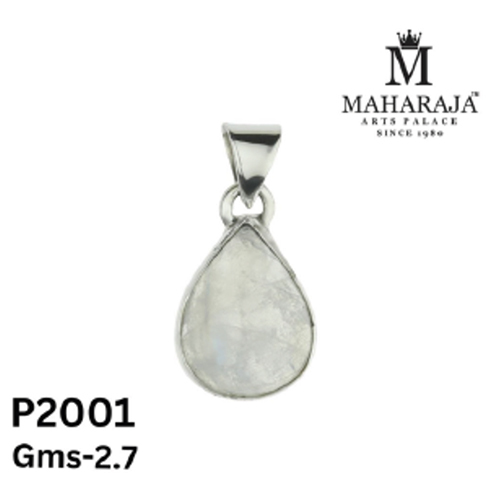 P2001 Ladies Small Pendant - Zinc Alloy, Small Size, Gold-Tone with Colored Stones | Floral Design, Lightweight, Lead Free, Customizable