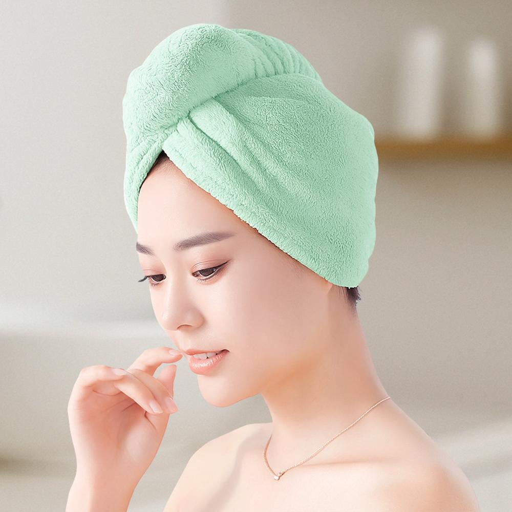 Microfiber Hair Drying Towel Wrap - (1 Pc)