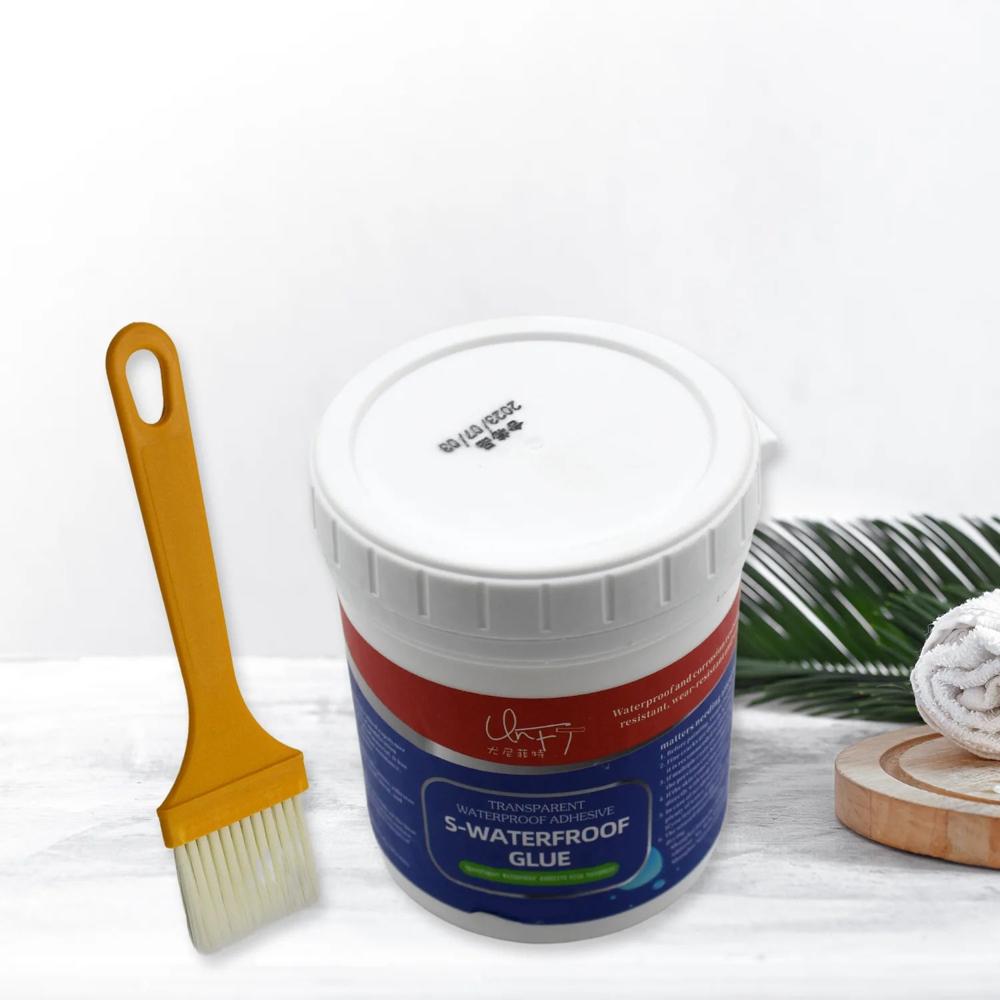 Transparent Waterproof Glue 250G With Brush - Color: Mix