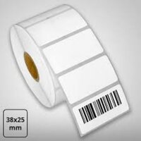 White Barcode Label
