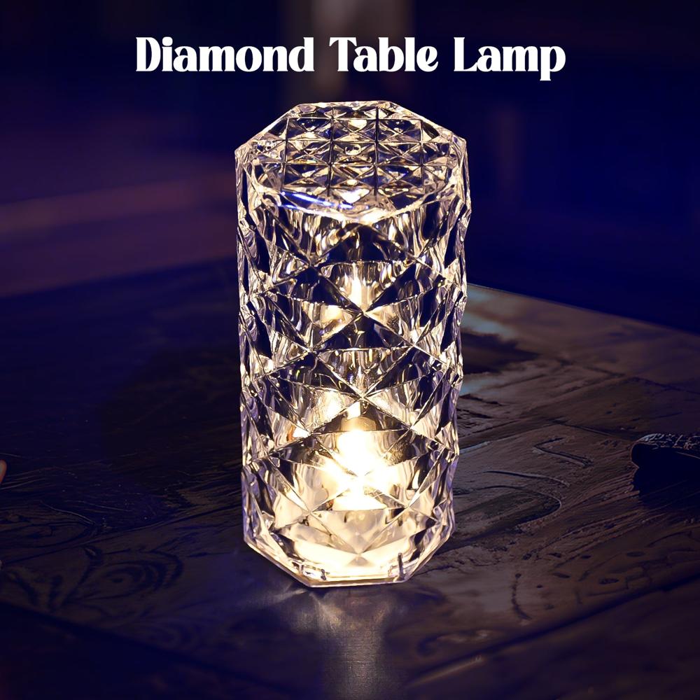 Diamond Table Lamp Candles For Home Decoration, Crystal Candle Lights, Diwali - Color: Mix