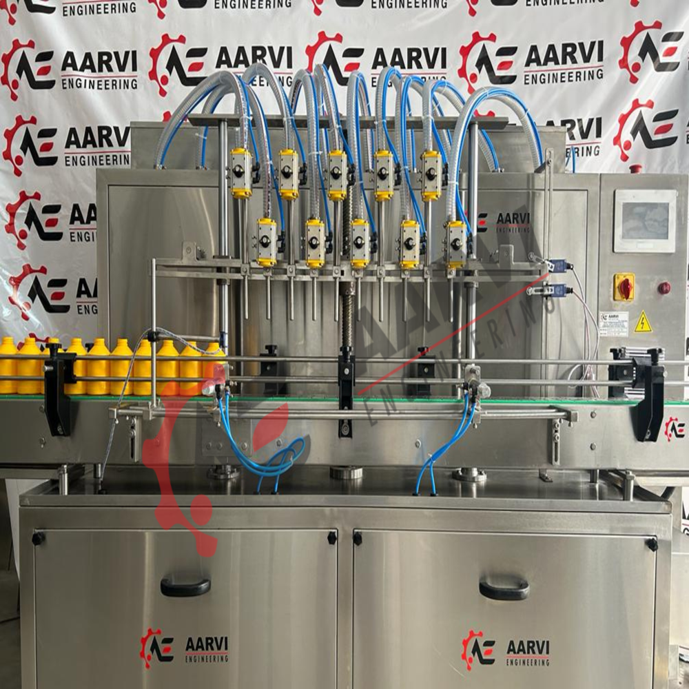 Automatic 10 Head Servo Base Liquid Filling Machine