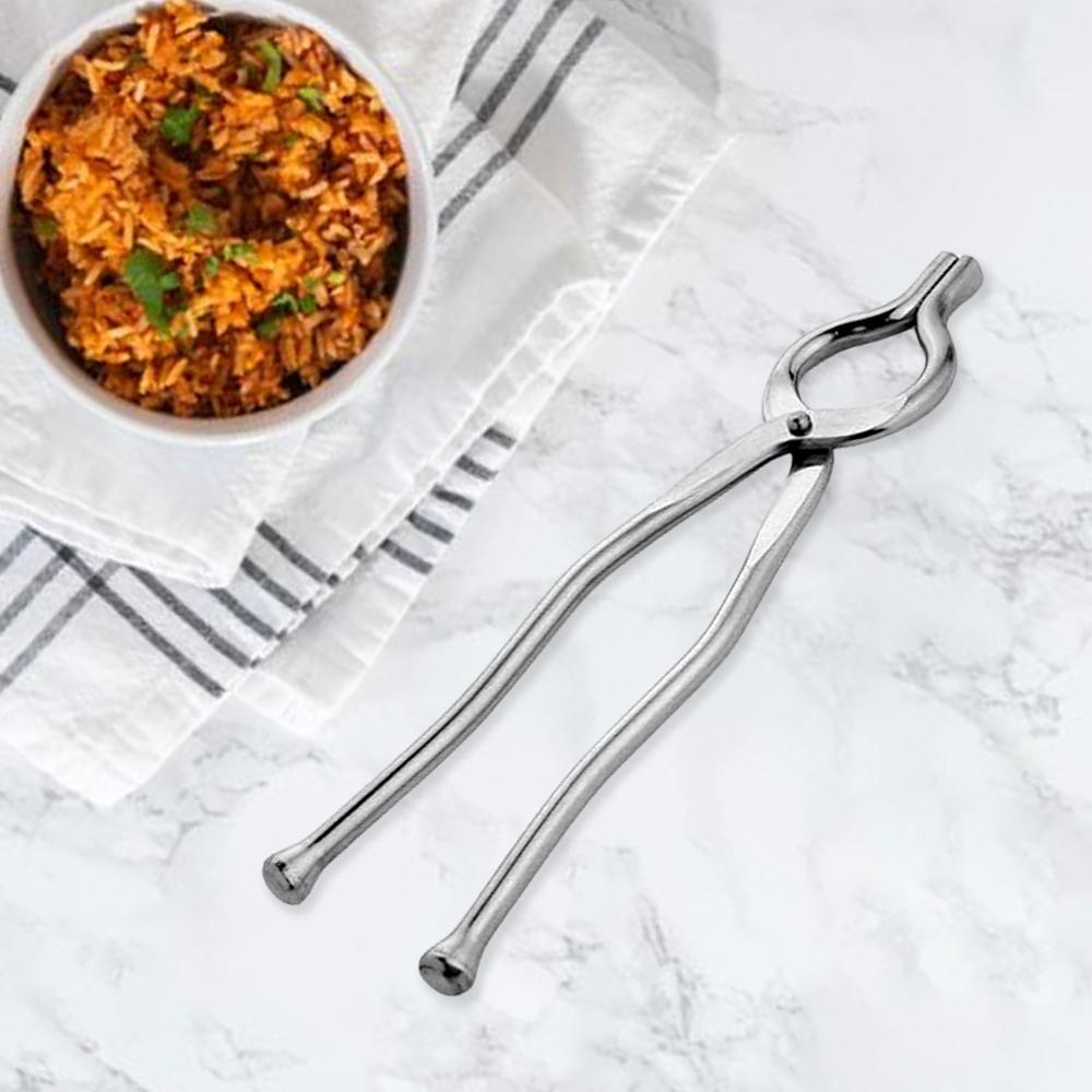 Apex Full Round Sansi  Heavy-Duty Stainless Steel Pakkad | Strong Grip (1 Pc)
