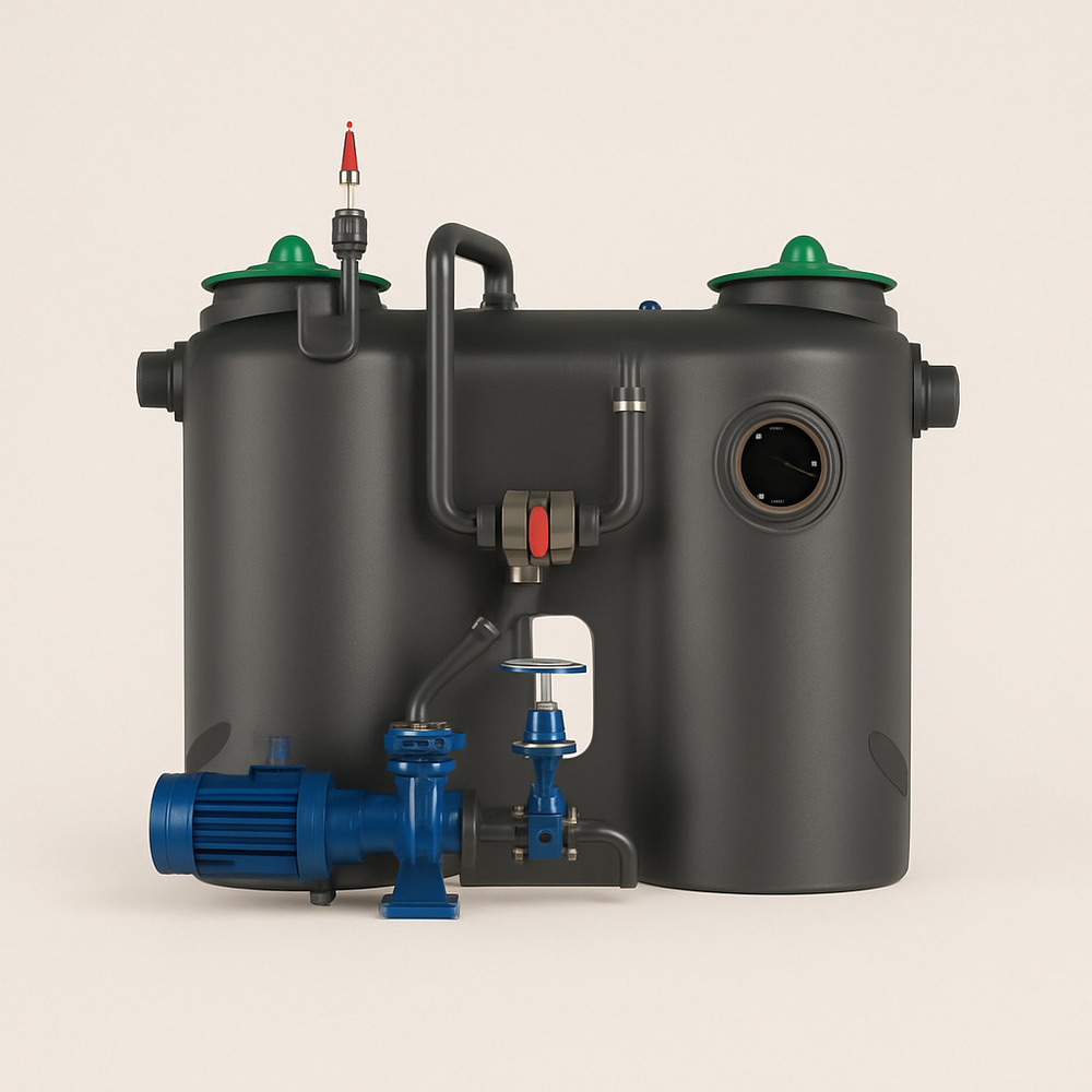 Greasly-b Grease Separator (Underground Model) - Color: Grey