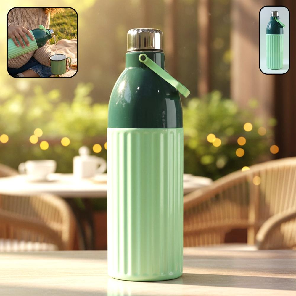 Plastic 1700 Ml Approx Premium Insulated Water Bottle (1 Pc) - Color: Mix