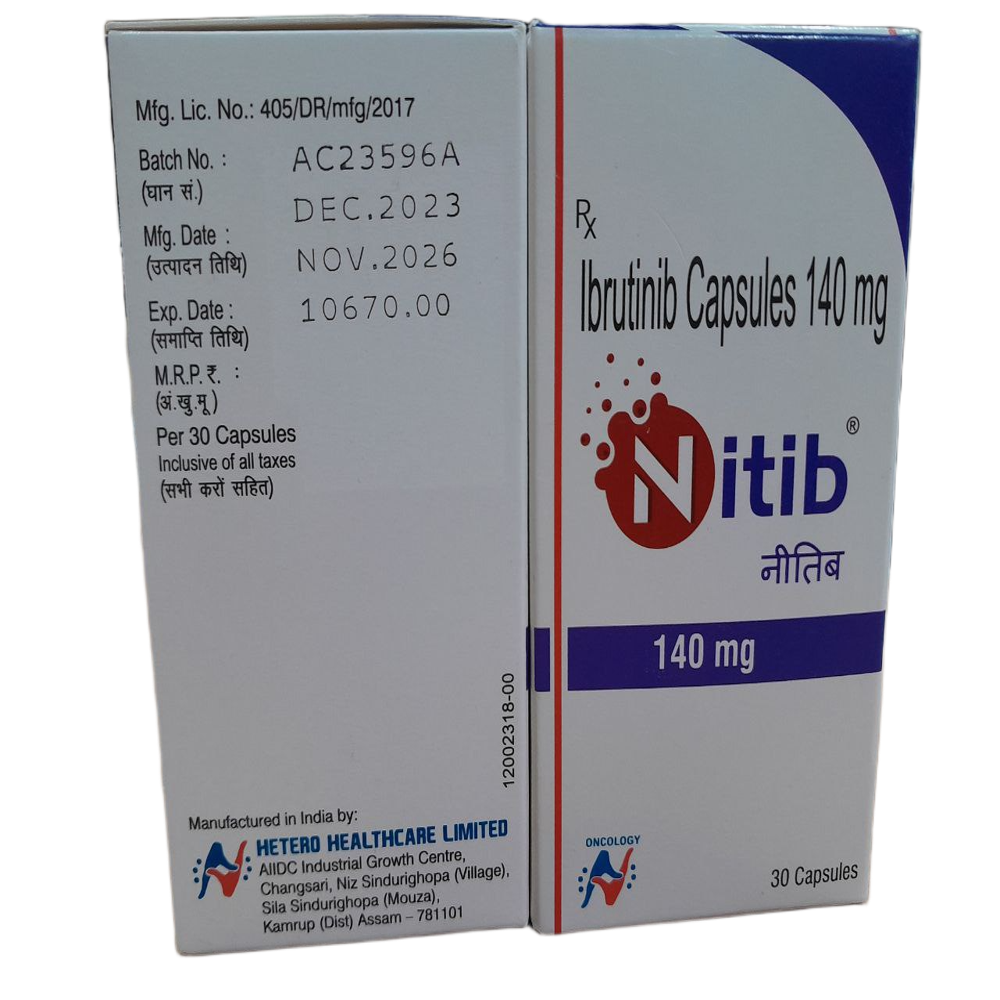 Nitib 140mg - Ibrutinib Capsules