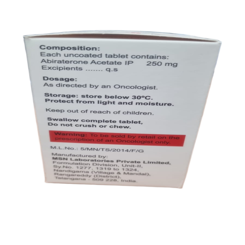 Abura 250mg - Abiraterone Acetate Tablets