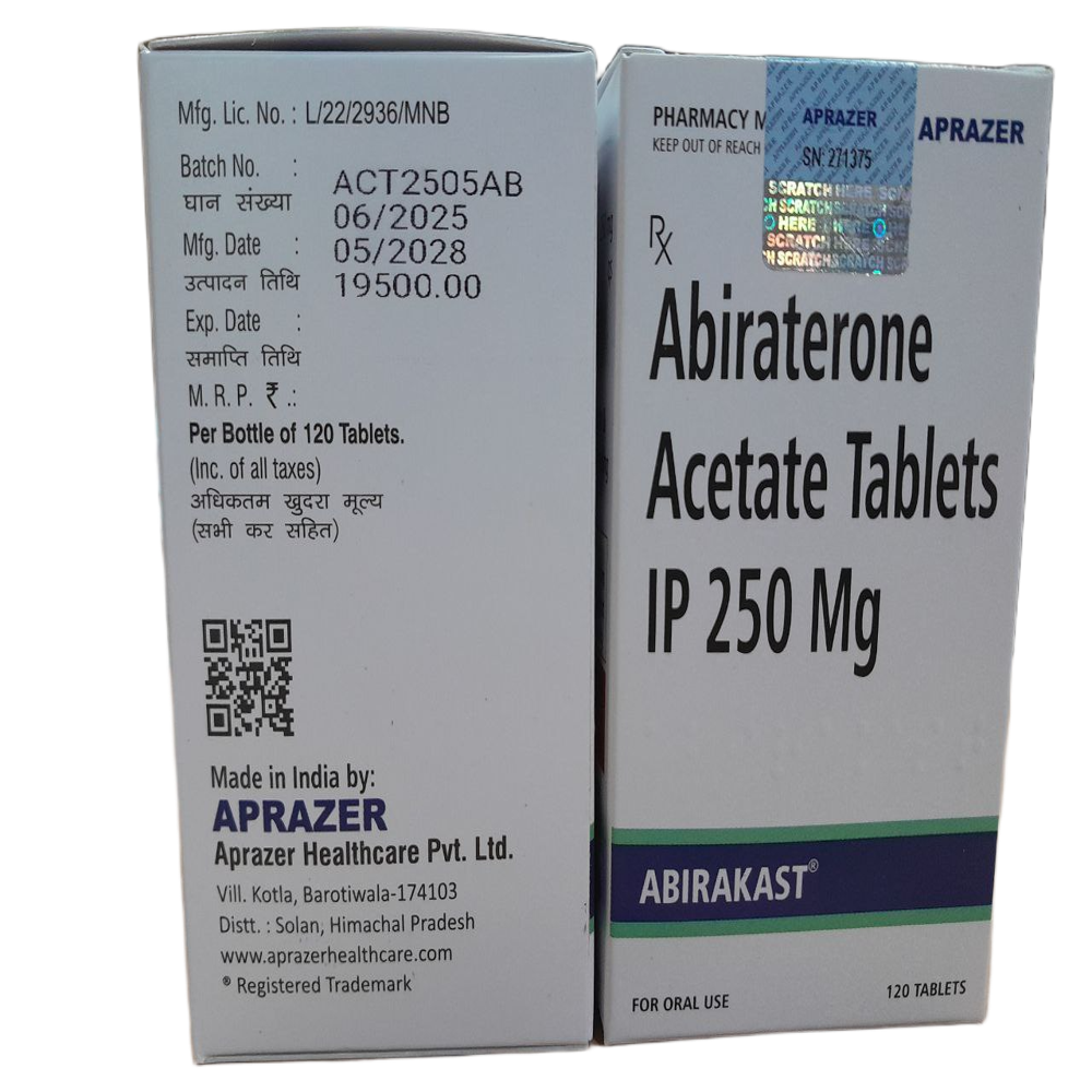 Abirakast 250mg - Abiraterone Acetate Tablets