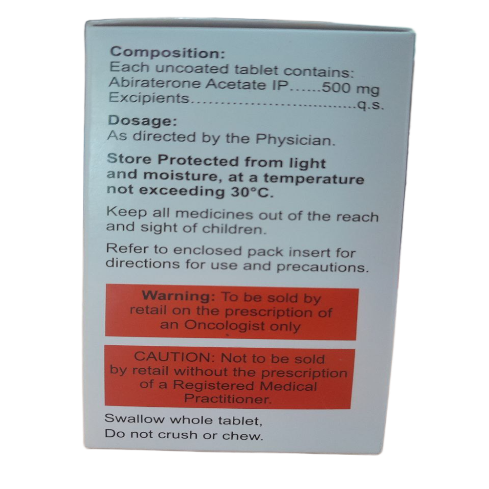 Bdron 500mg - Abiraterone Acetate Tablets