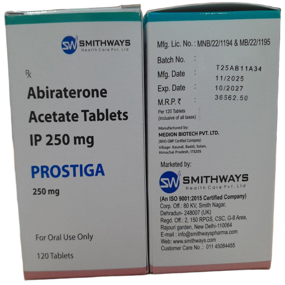 Prostiga 250mg - Abiraterone Acetate Tablets