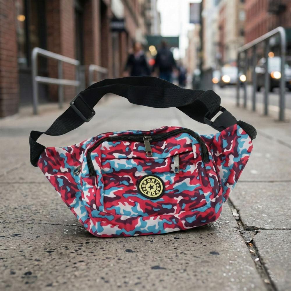 Stylish Multi-Purpose Waist Bag & Cross-Body Sling Pouch (1 Pc) - Color: Mix
