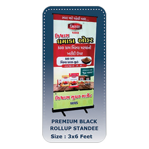 Premium Black Rollup Standee