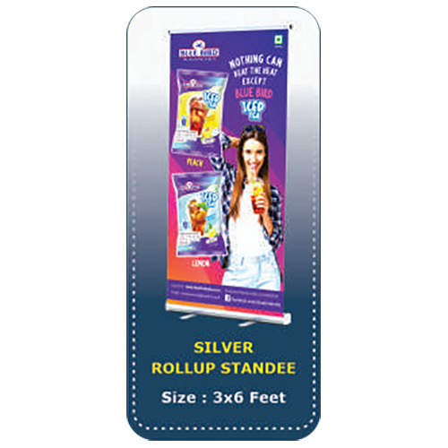 Silver Rollup Standee