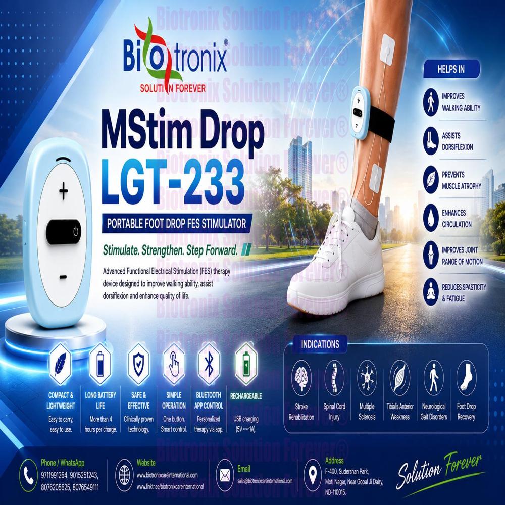 Foot Drop Rehabilitation Stimulator for Natural Walking Recovery