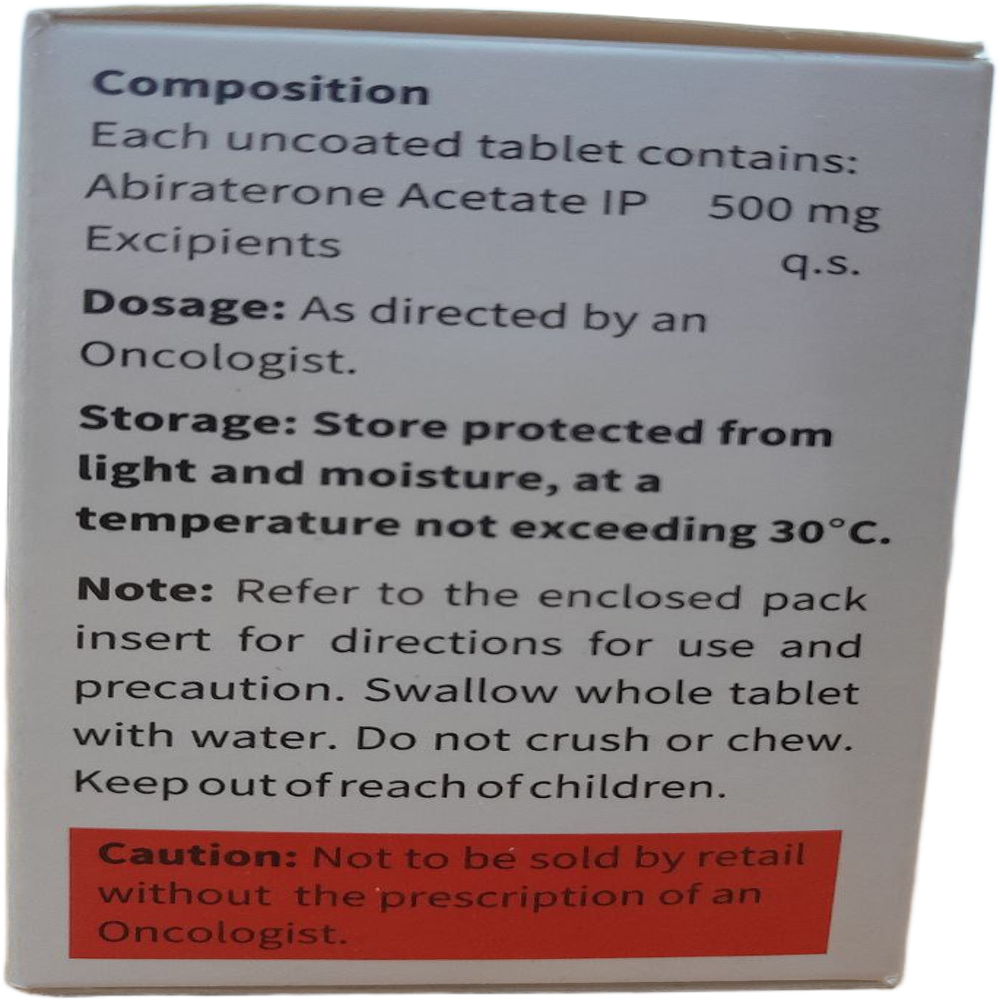 Samtica 500mg - Abiraterone Acetate Tablets